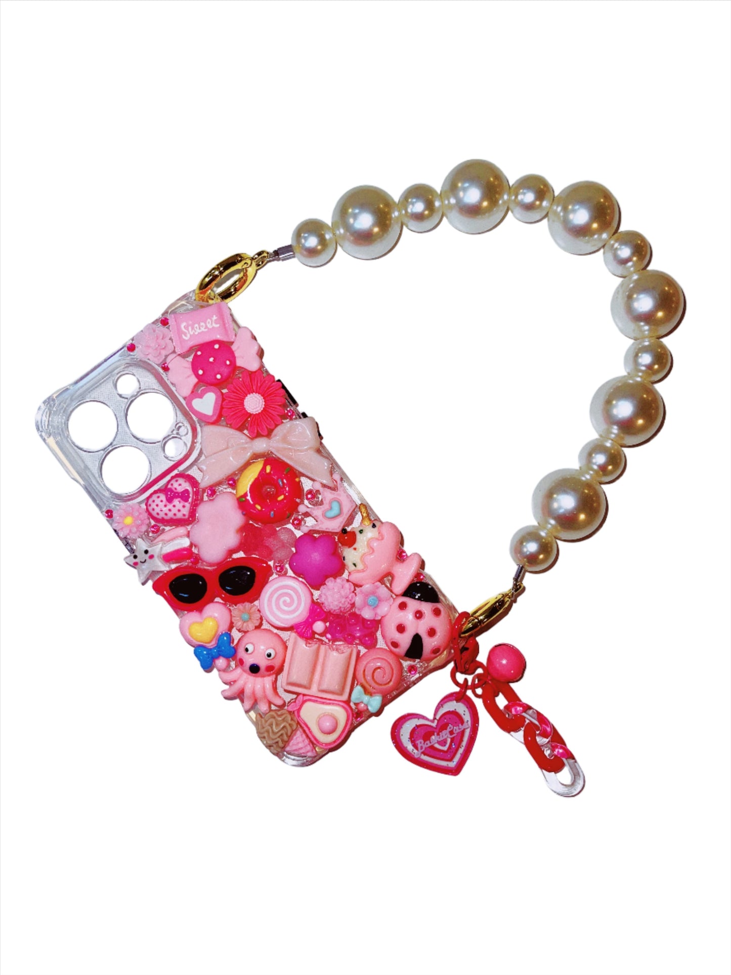 “Pink & Pearls” iPhone 14 Pro Case